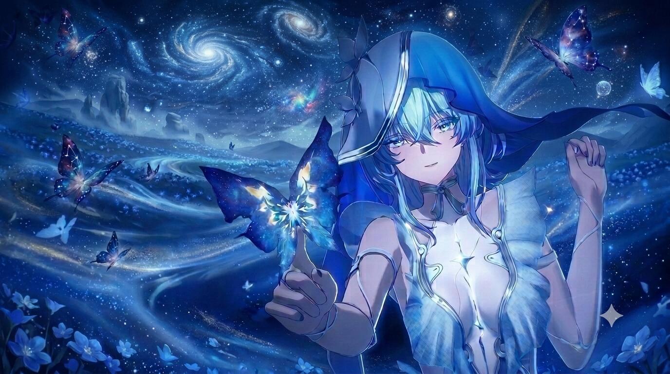 Discovery splash banner for angel 🩵 social à¨à§ friends . active . fun . chill . sfw . anime Discord server