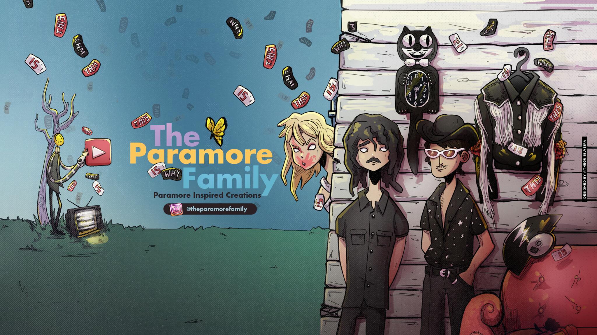 Discovery splash banner for The Paramore Family Discord server