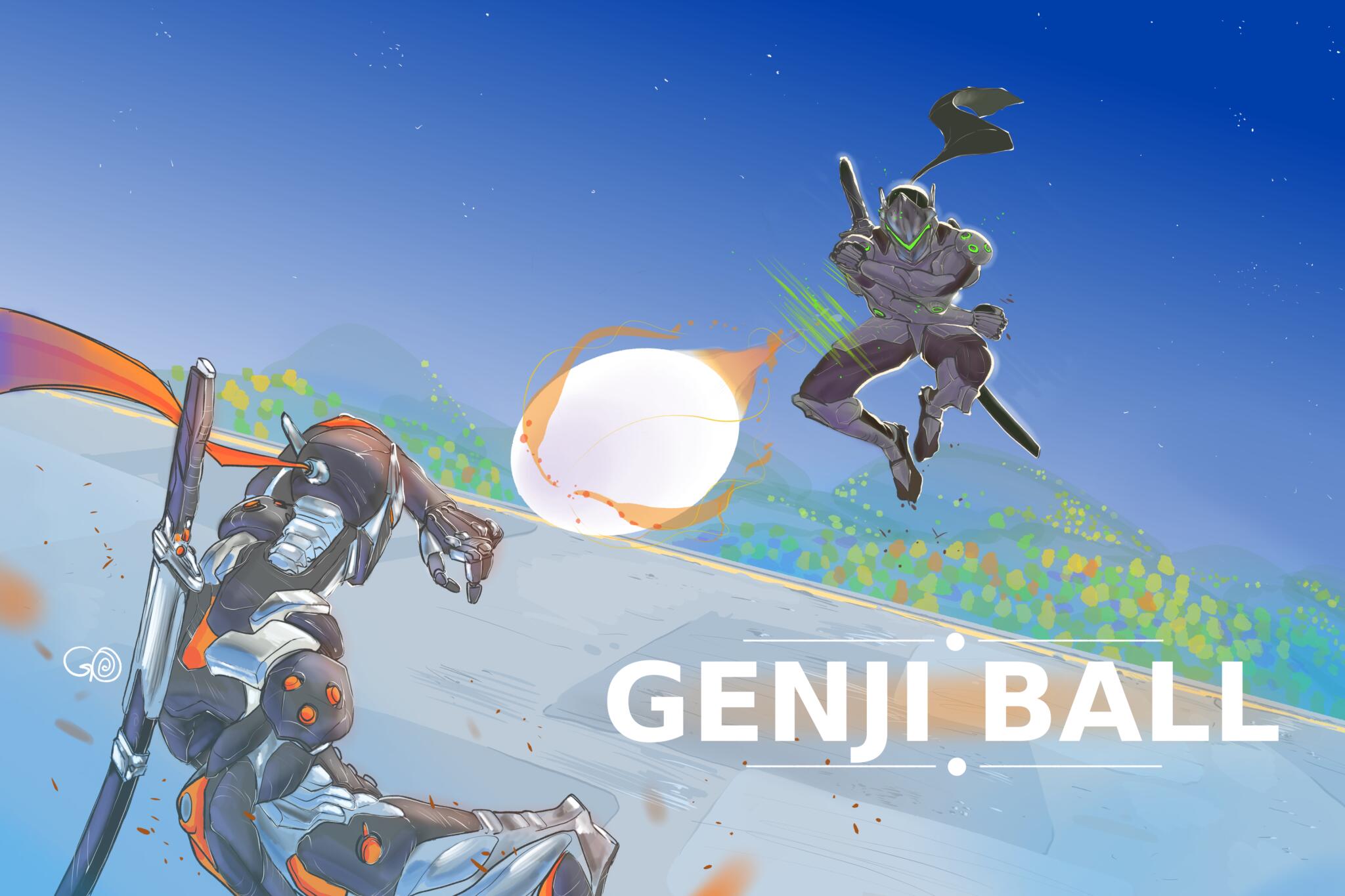 Discovery splash banner for Genji Ball Competitive Discord server