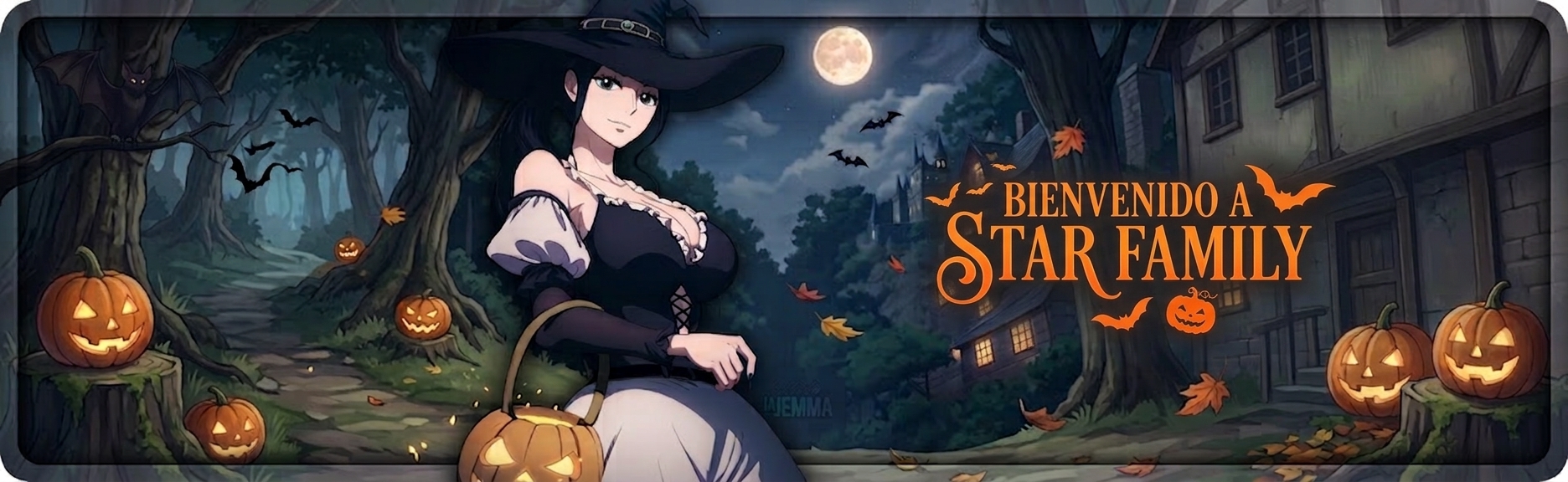 Discovery splash banner for 𓈒 ୭ 🎃 STΛ R ﹒F Λ M I L Y ☆ ˊ- Discord server