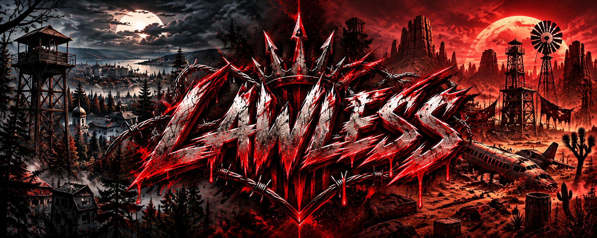 Discovery splash banner for Lawless Dystopia Discord server