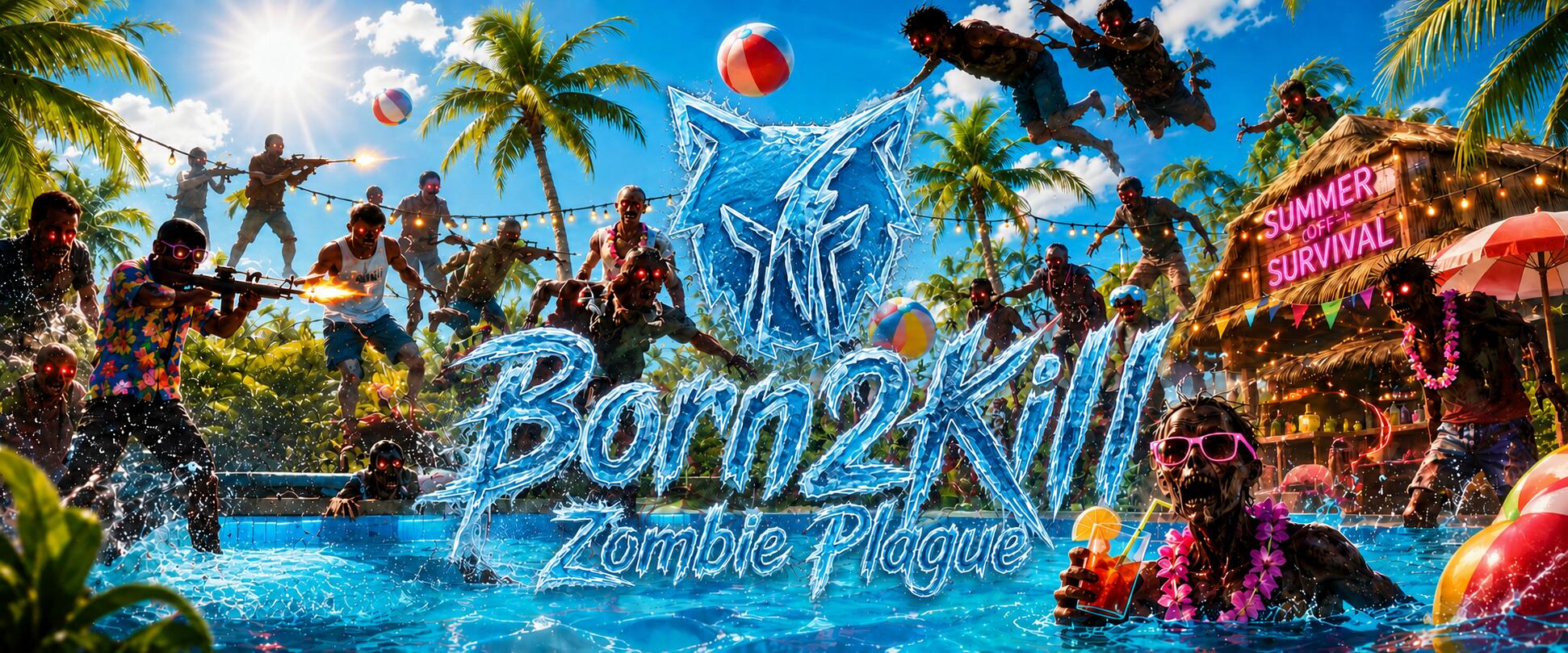 Discovery splash banner for Born2Kill Community Discord server
