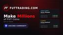 Discovery splash banner for FUT Trading - EAFC Trading Discord Discord server