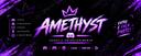 Discovery splash banner for Amethyst Discord server
