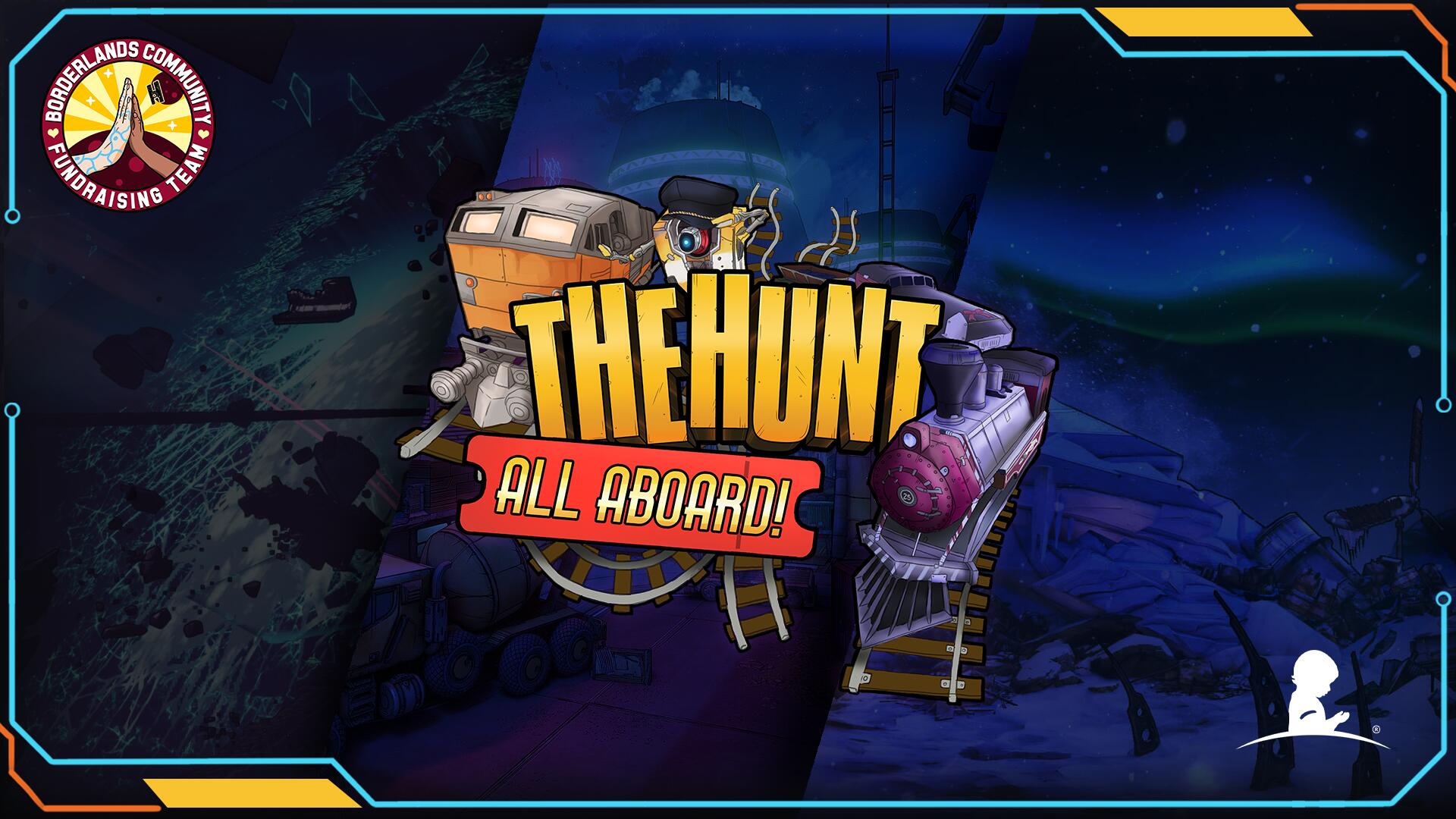 Discovery splash banner for Borderlands Community Fundraising Team Discord server
