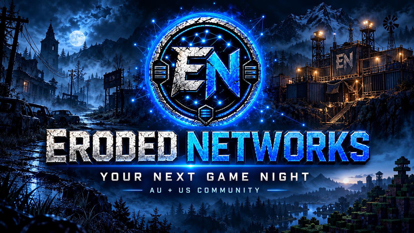 Discovery splash banner for Eroded Networks Discord server