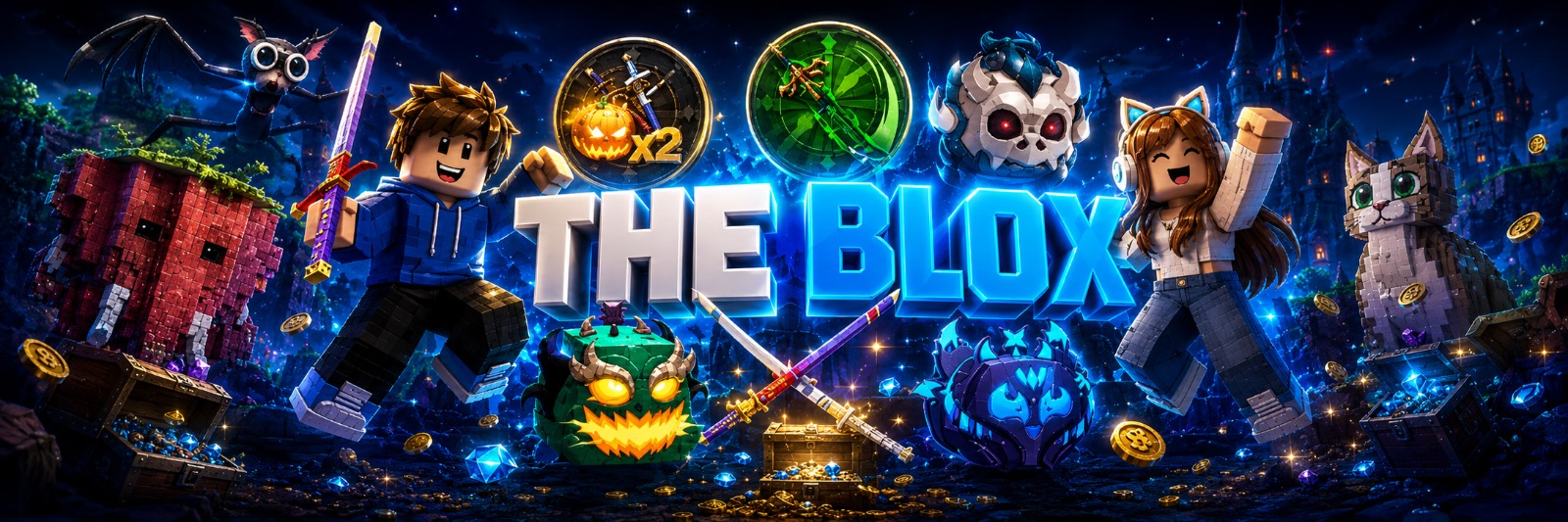 Discovery splash banner for The Blox | A Maior Comunidade de Roblox Discord server