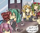 Discovery splash banner for Miku's Cafe Discord server