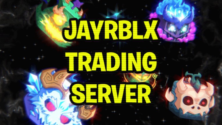 Discovery splash banner for Blox Fruits Trading Server Discord server