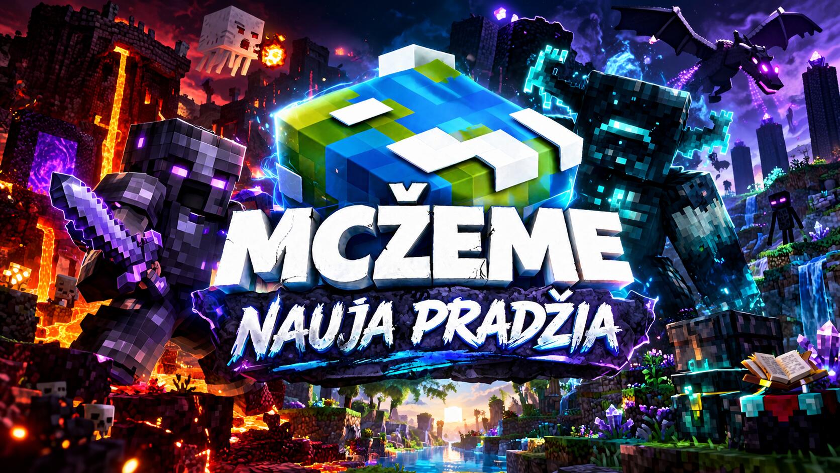 Discovery splash banner for 🌎 MCŽEMĖ.LT Discord server