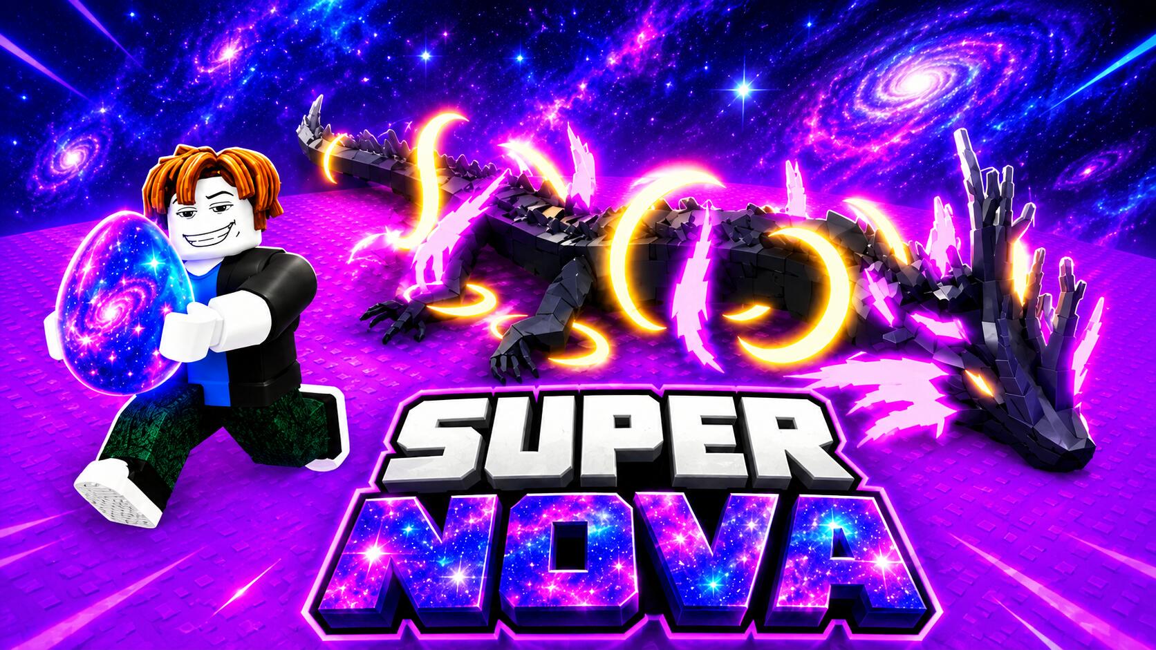 Discovery splash banner for 🍁 Super Nova |🥚 Steal An Egg|🦈 Steal A Brainrot | ⟐ Roblox Discord server