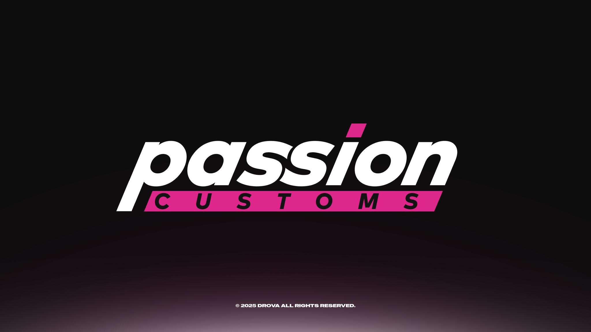 Discovery splash banner for PASSION CUSTOMS Discord server