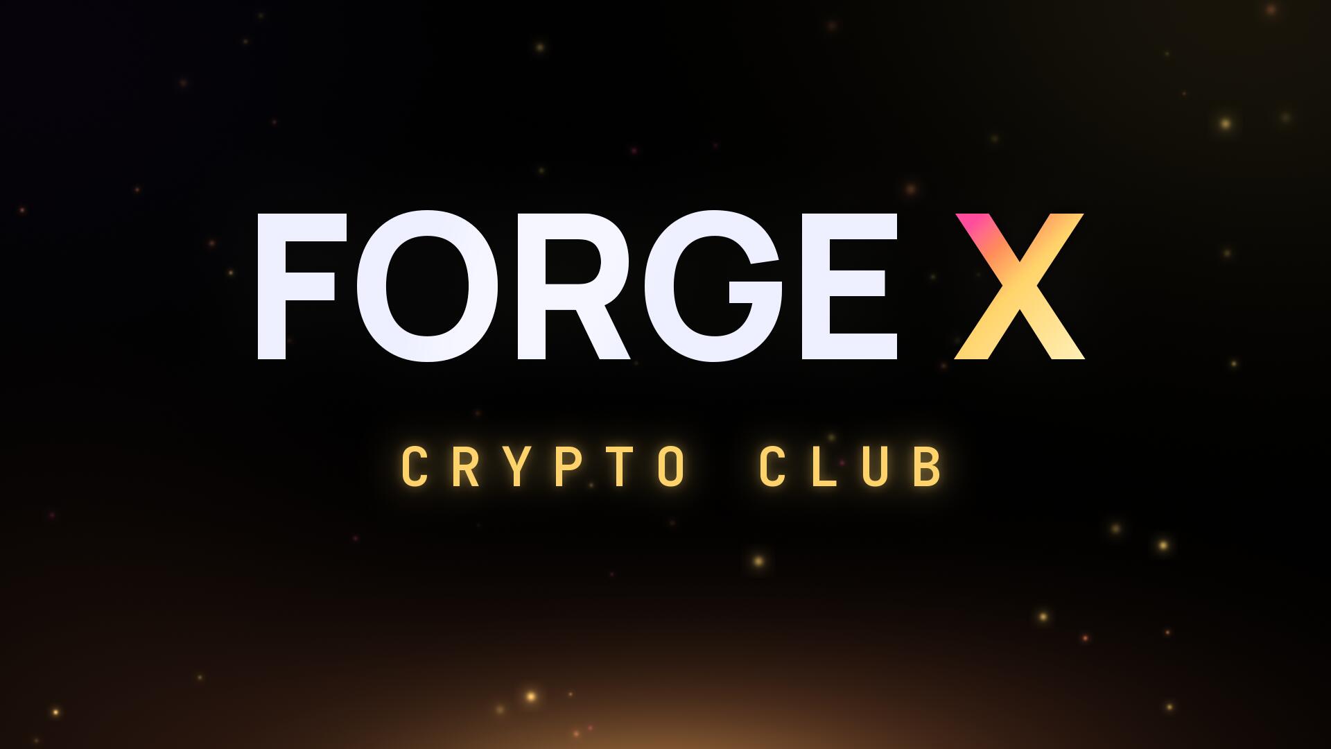 Discovery splash banner for Forge X Discord server