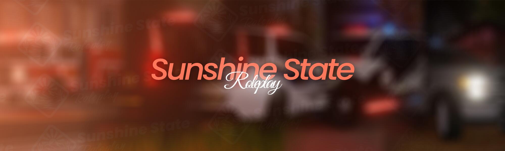 Discovery splash banner for βπ΅ Sunshine State Roleplay Discord server