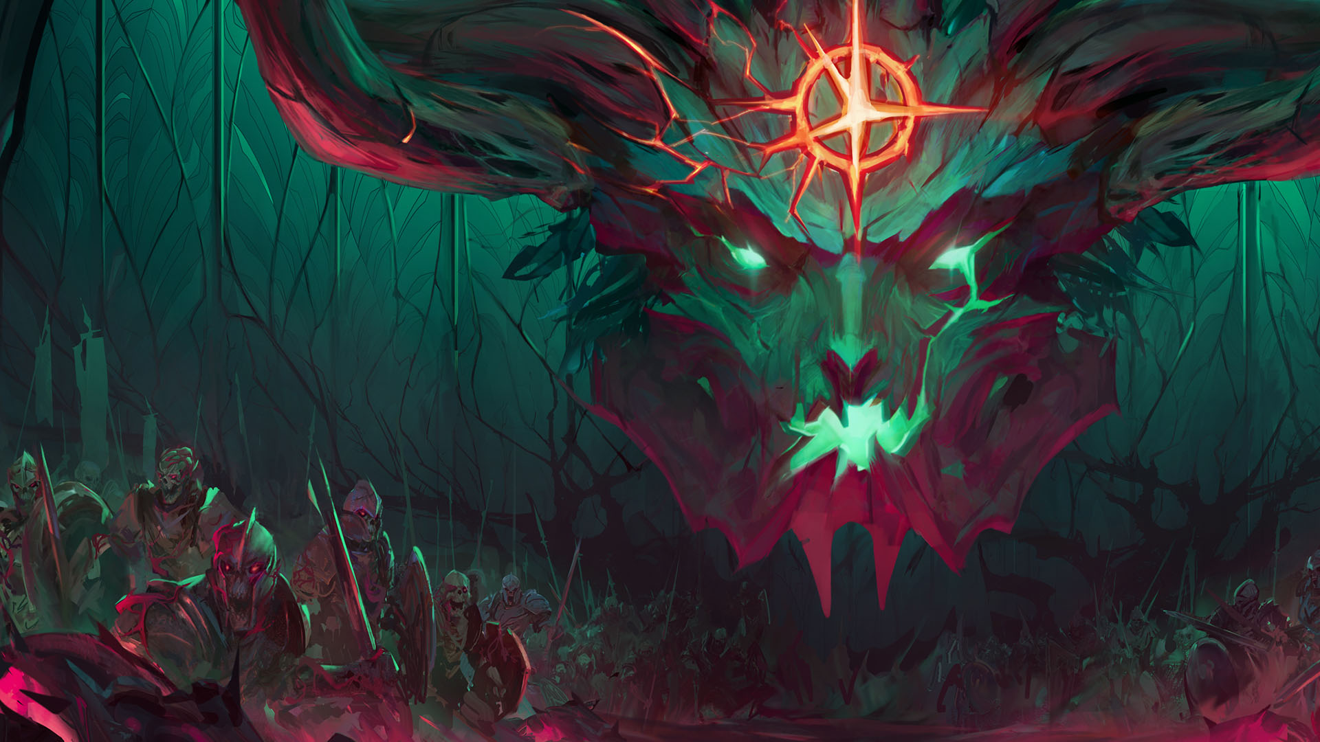 Discovery splash banner for Heroes of Descent Discord server