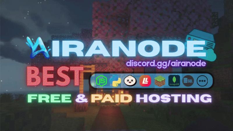 Discovery splash banner for Aira Node ・ Cheap & Reliable Hosting Discord server