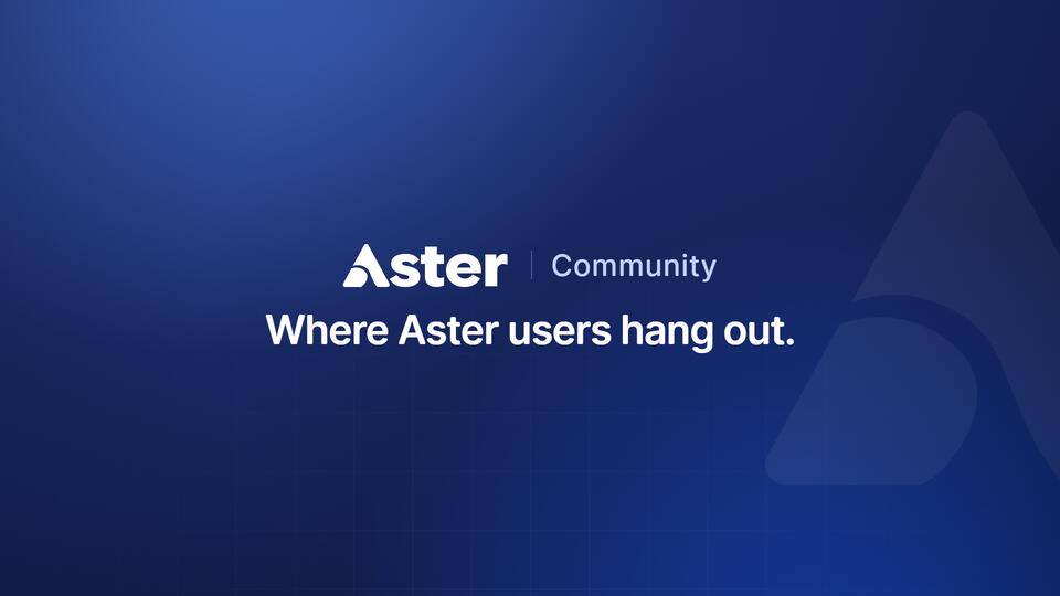 Discovery splash banner for Aster Discord server