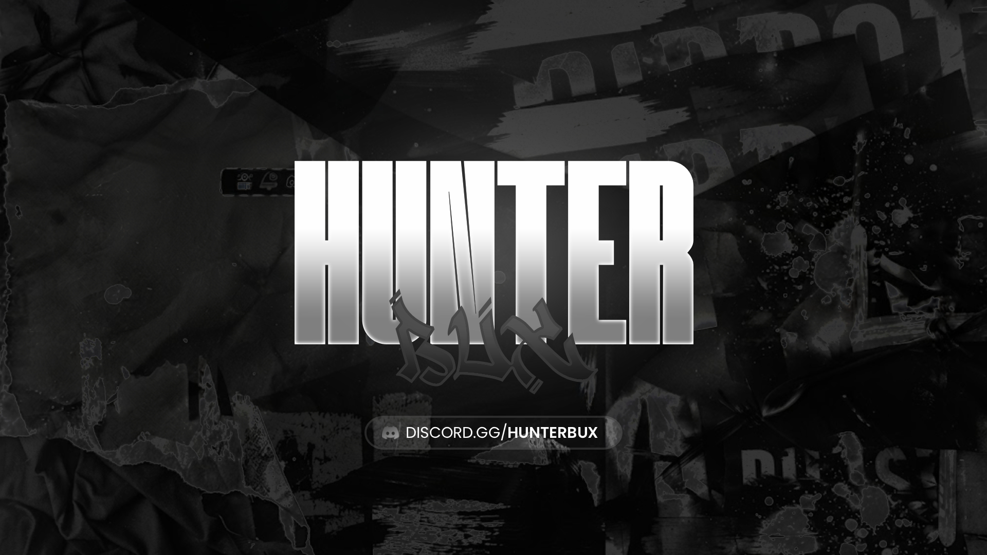 Discovery splash banner for Hunter Bux Discord server