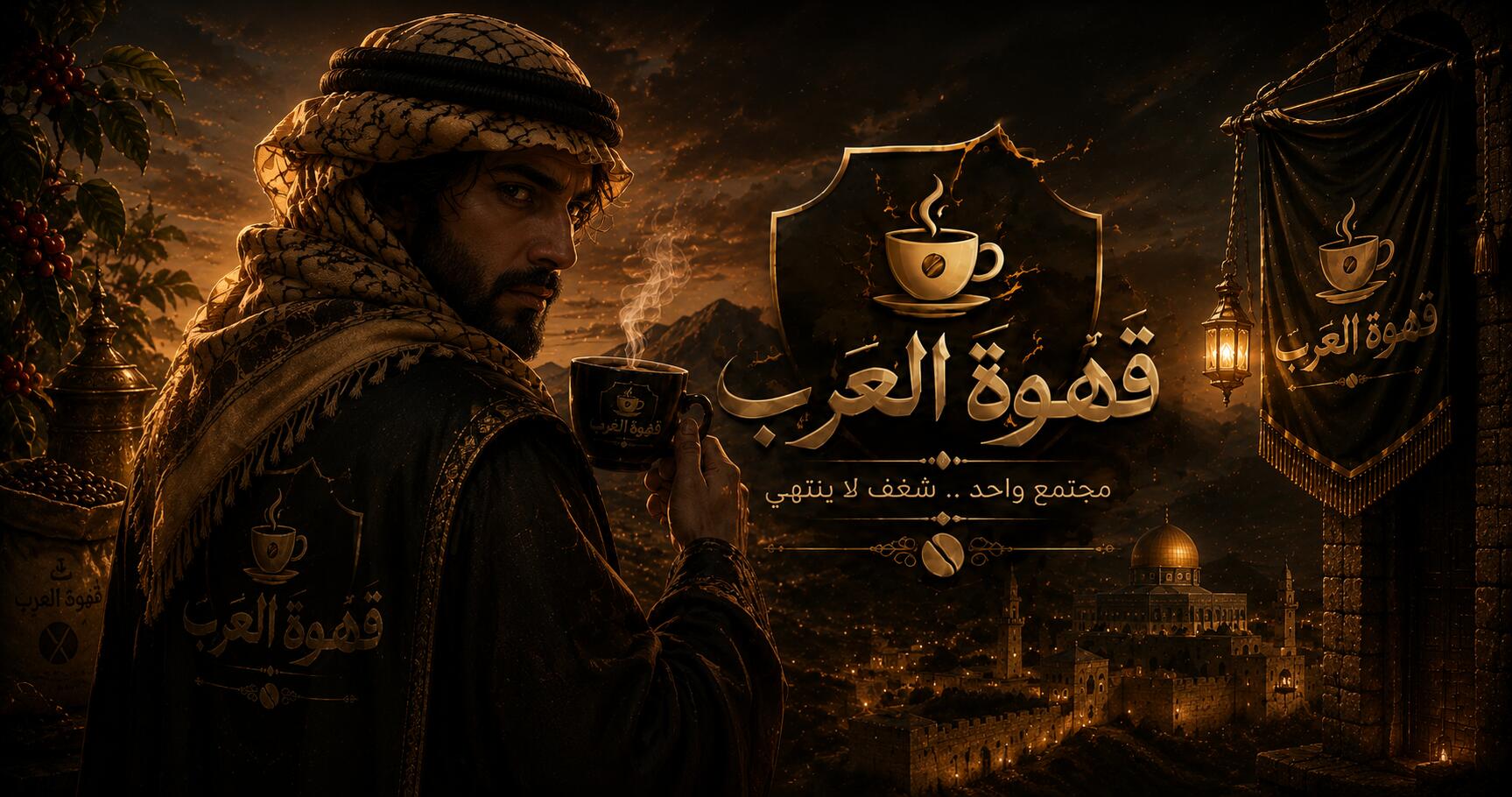Discovery splash banner for ☕قهوة العرب Discord server