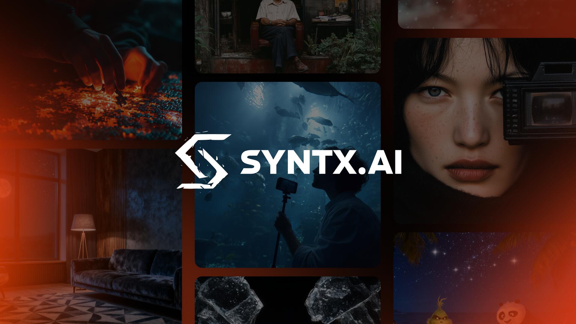 Discovery splash banner for SYNTX AI Discord server