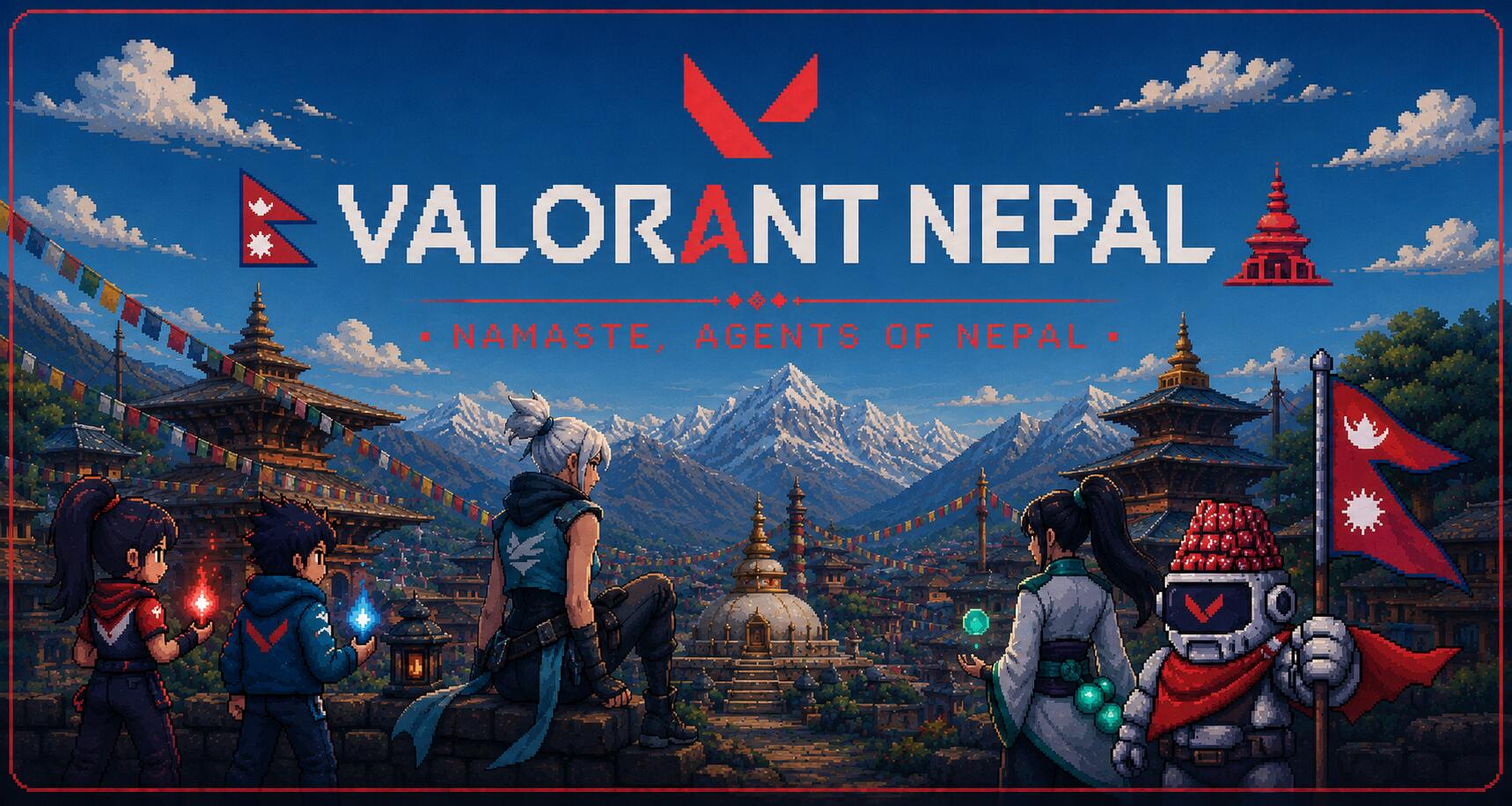 Discovery splash banner for Valorant Nepal ๐ณ๐ต Discord server