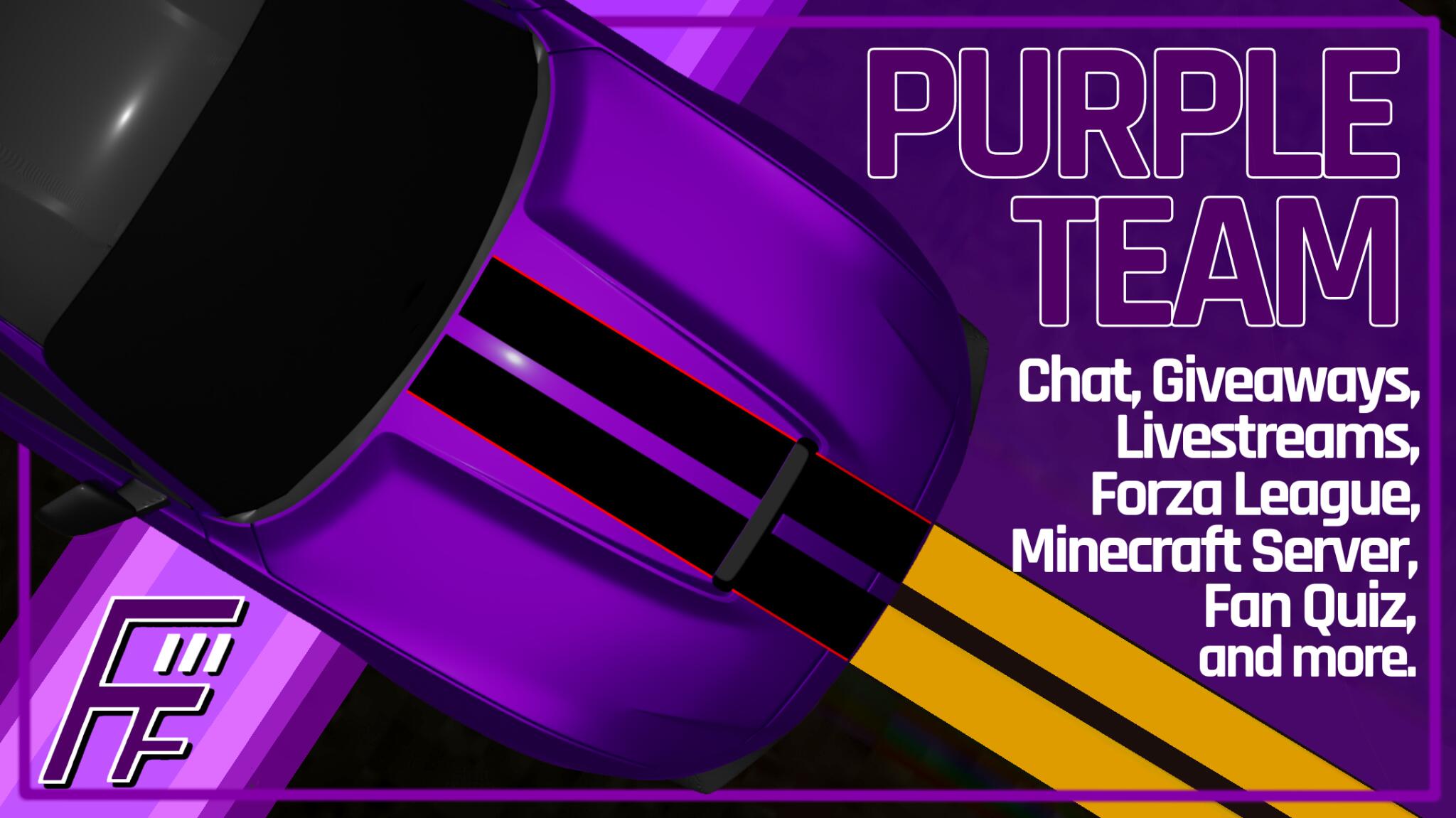 Discovery splash banner for Purple Team Discord Discord server