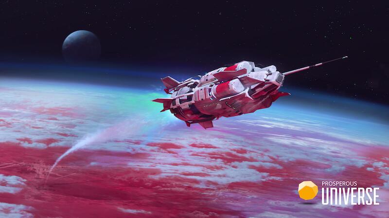Discovery splash banner for Prosperous Universe Discord server