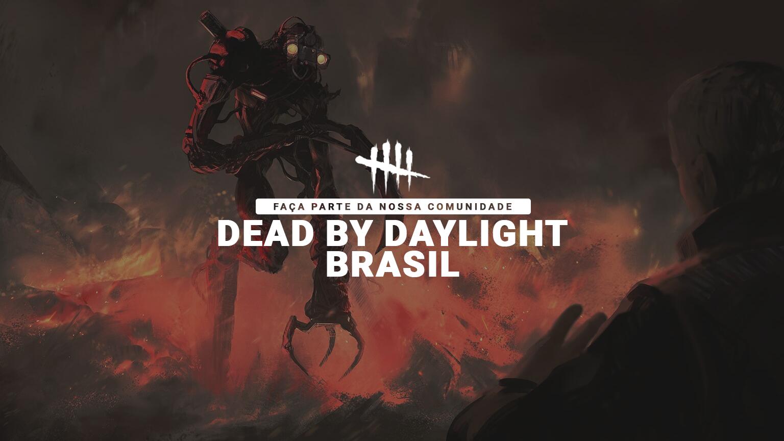 Discovery splash banner for Dead by Daylight Brasil Discord server