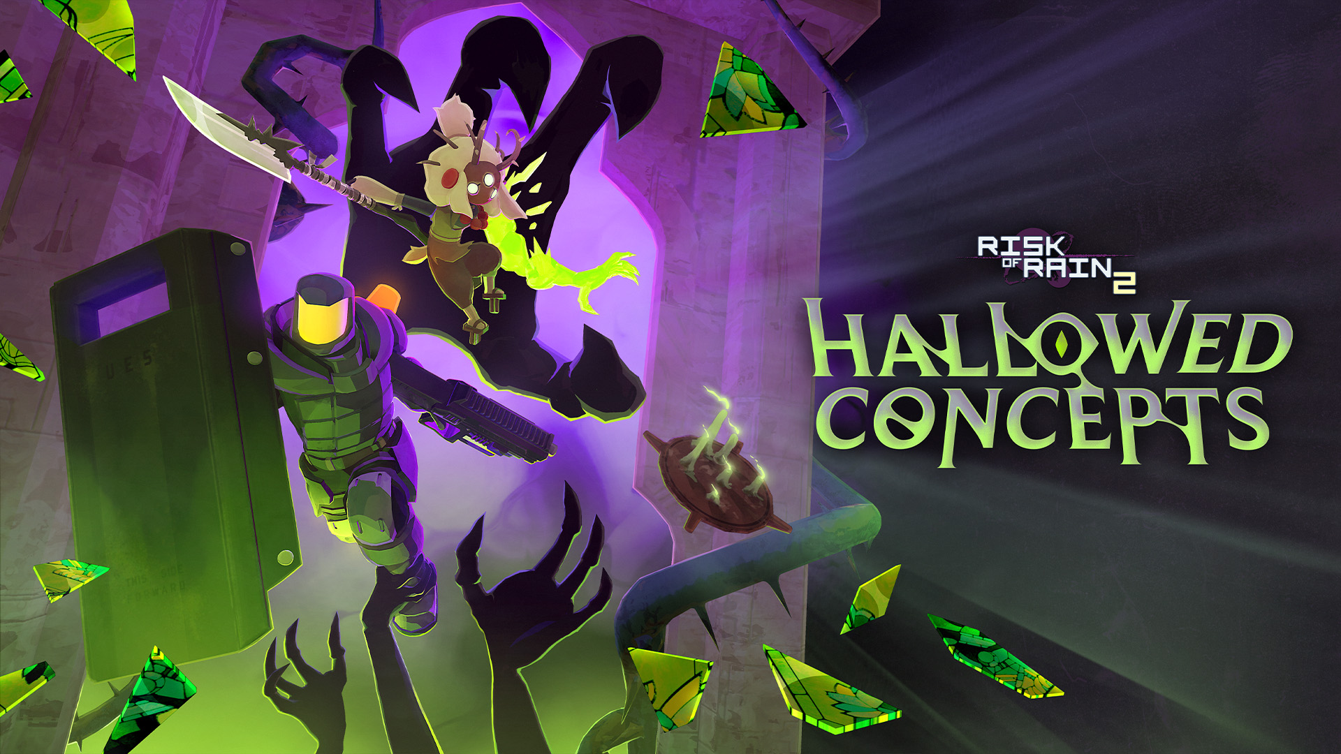 Discovery splash banner for Risk of Rain Discord server