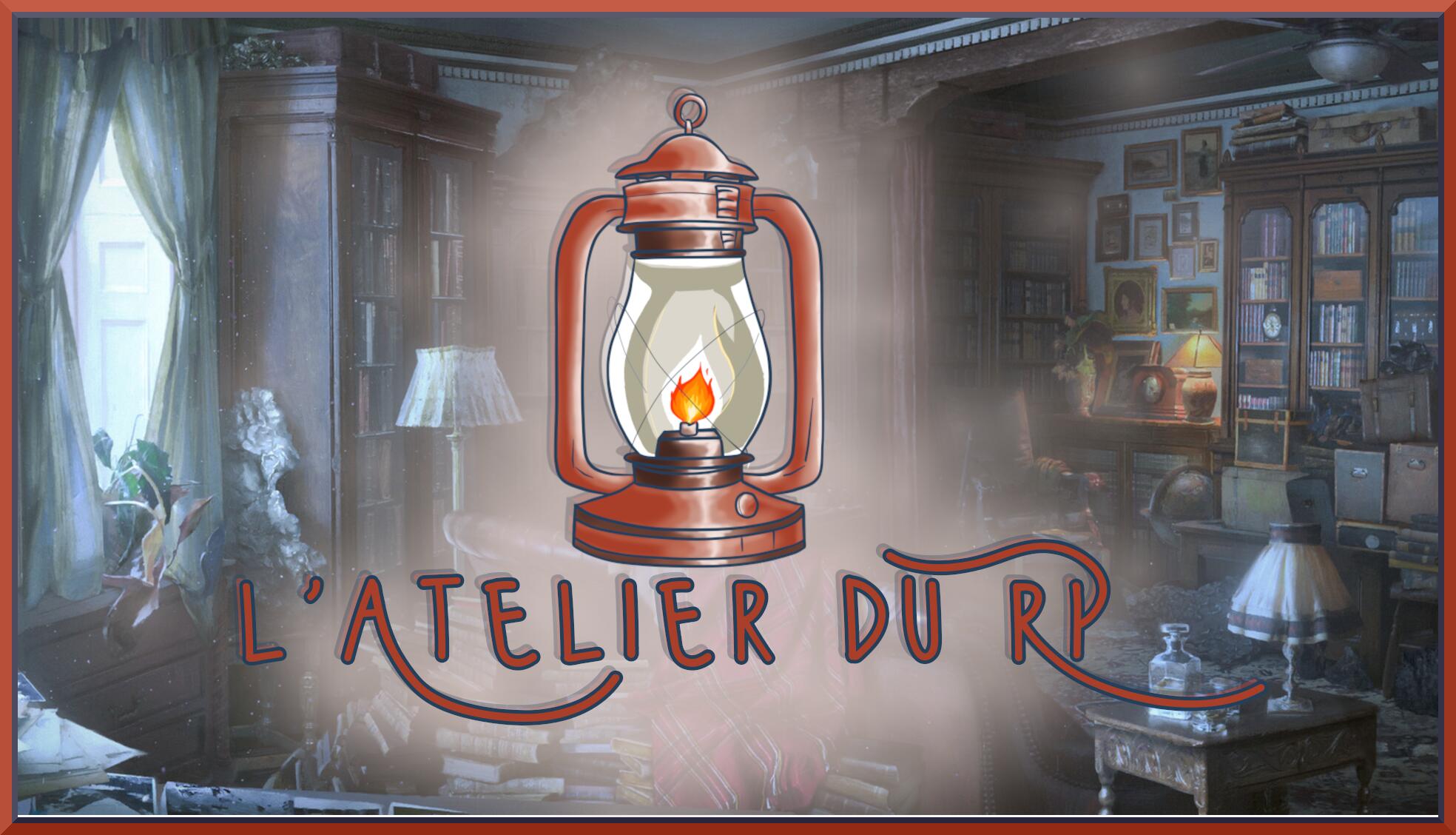 Discovery splash banner for L'Atelier du RP Discord server