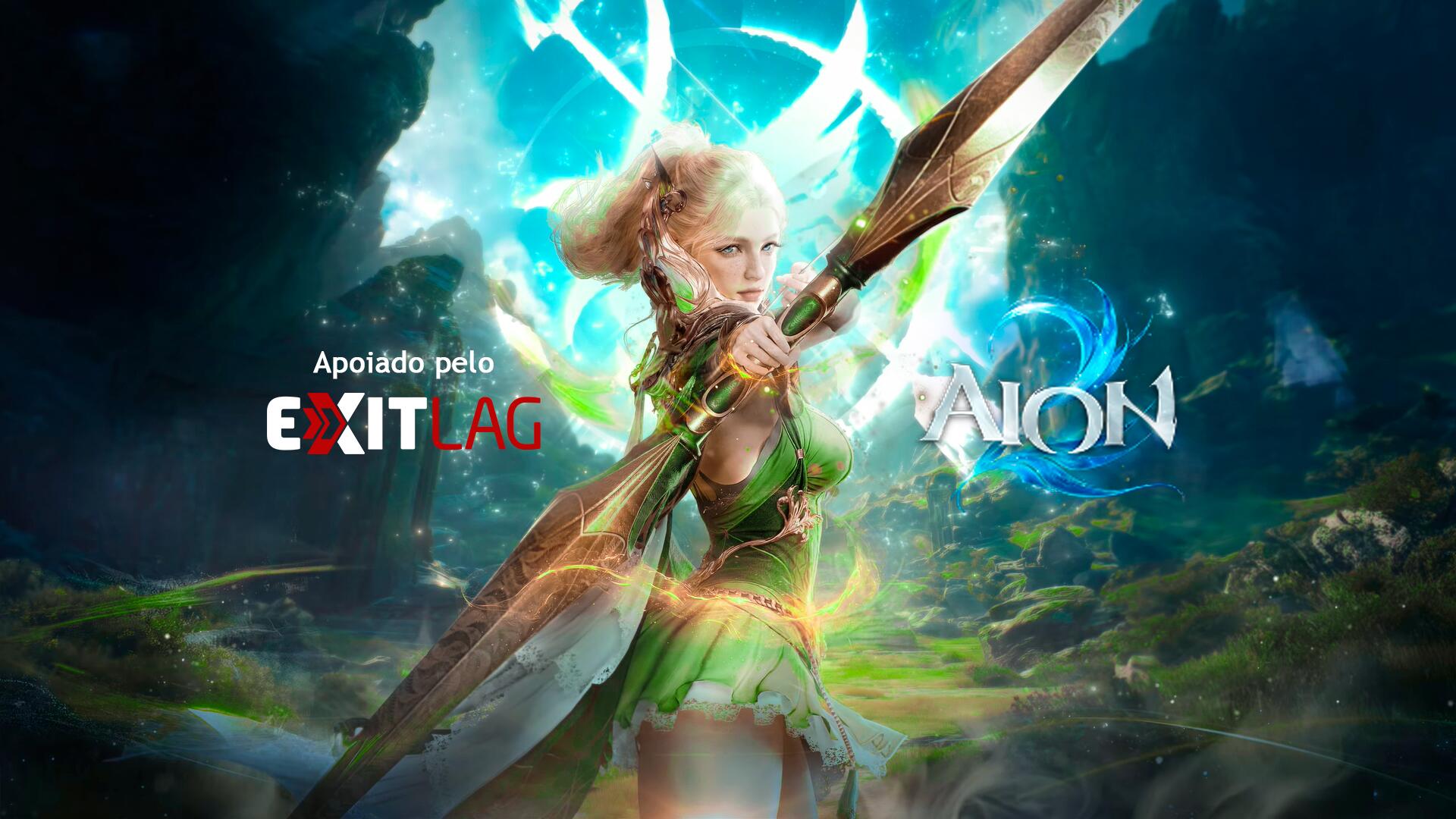 Discovery splash banner for AION 2 Brasil Discord server