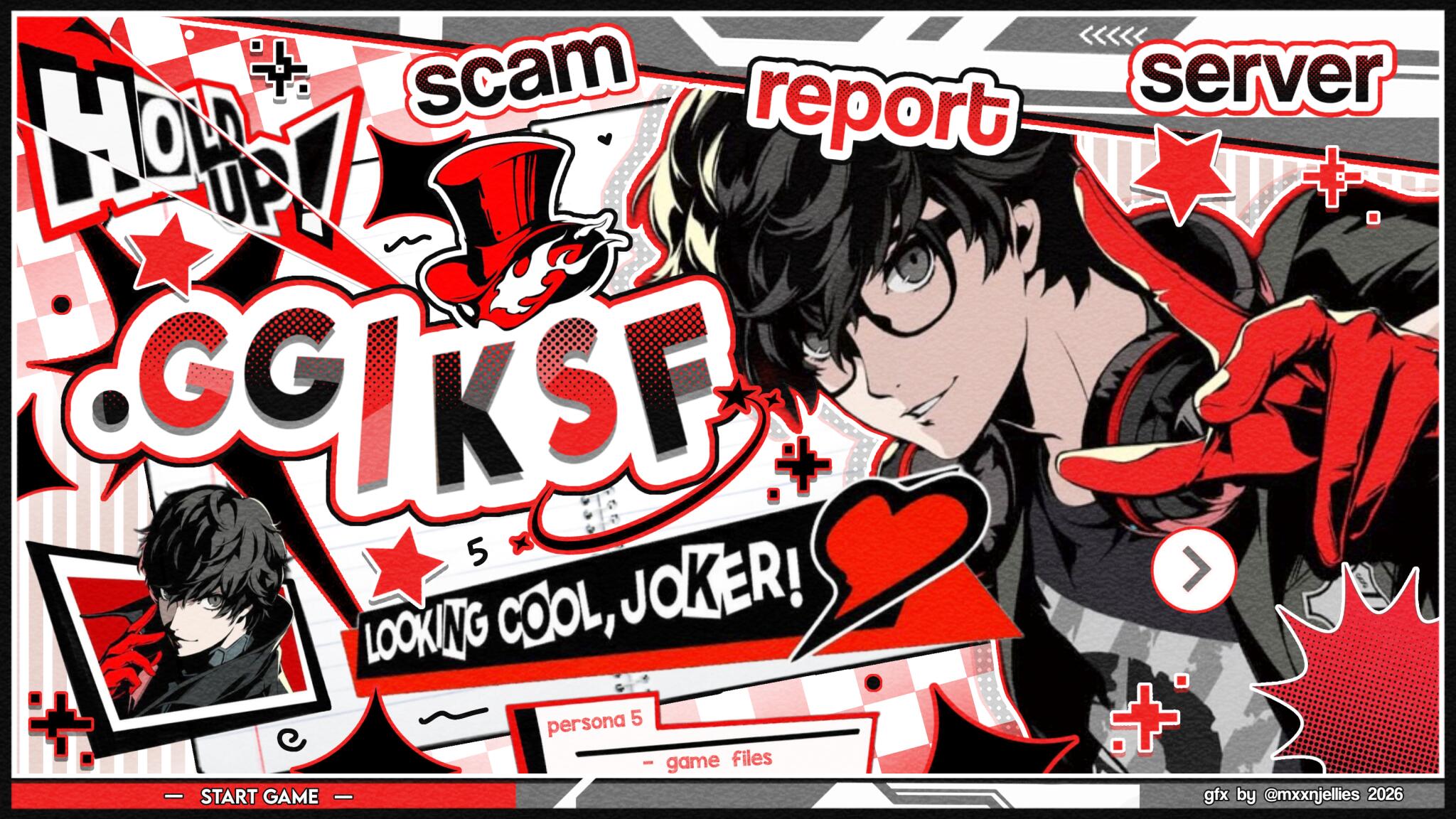 Discovery splash banner for KSF ・ Scammer Files Discord server