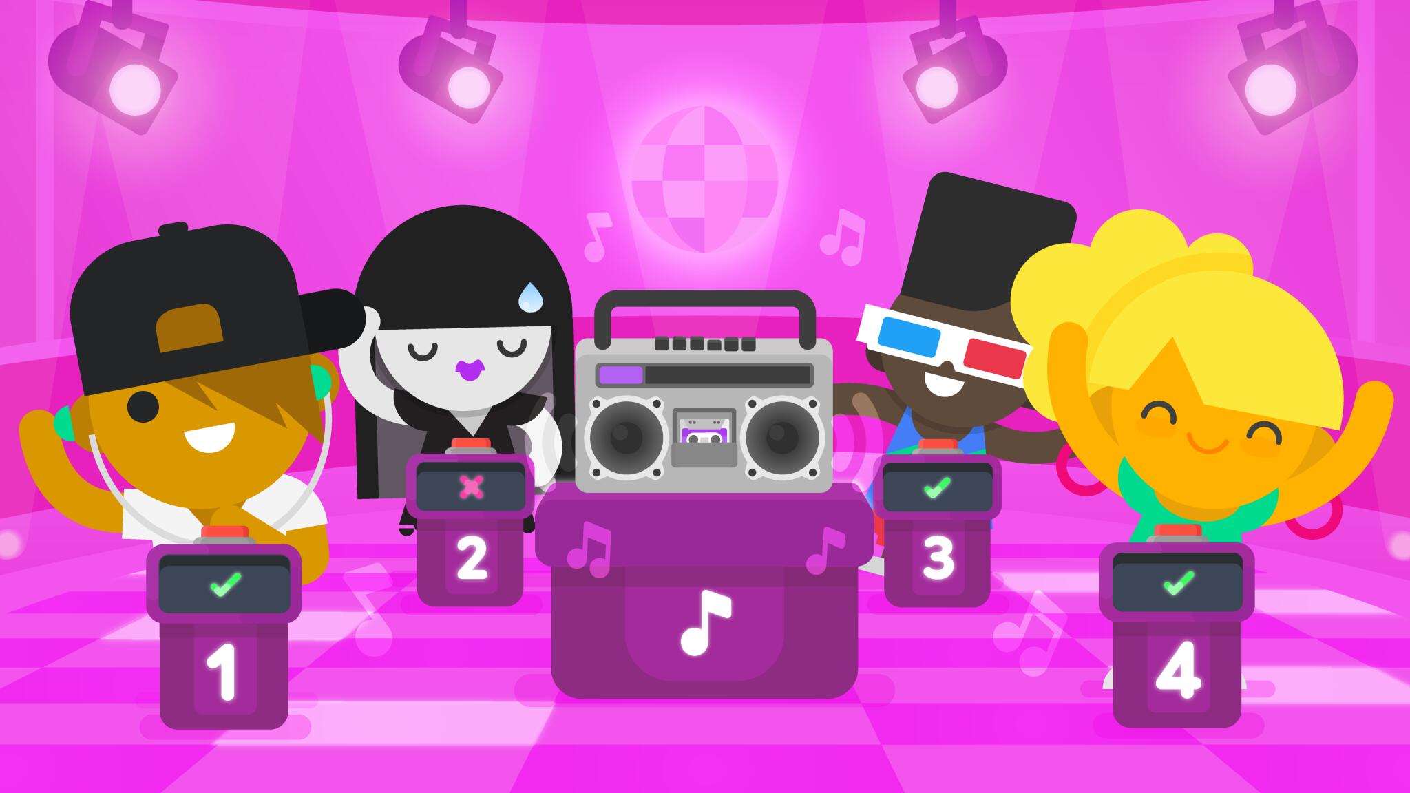 Discovery splash banner for SongPop Party Official Discord server