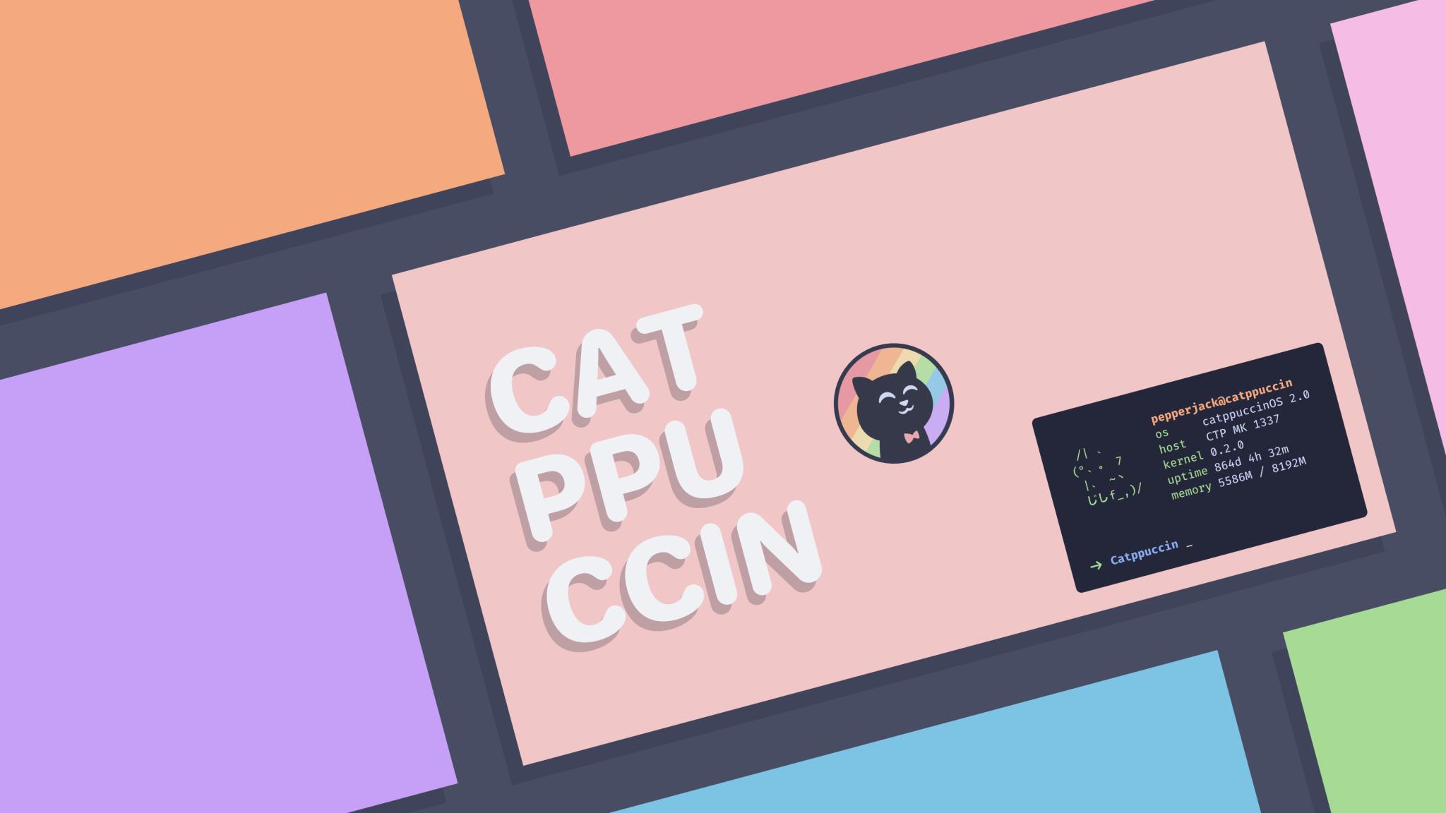 Discovery splash banner for Catppuccin Discord server