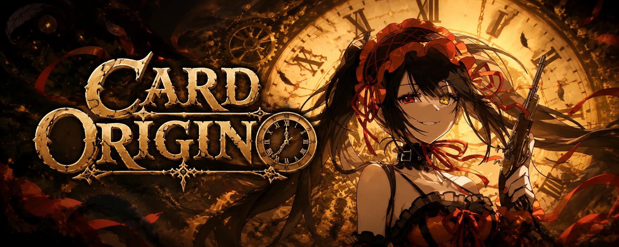 Discovery splash banner for Card Origins Discord server