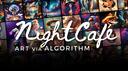 Discovery splash banner for NightCafe Lounge Discord server