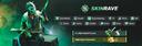 Discovery splash banner for SkinRave Discord server